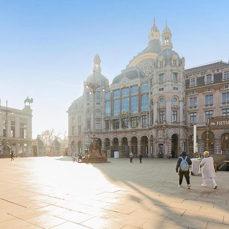 Studio In City Center With Terrace, Netflix - Wifi Antwerpen Exteriör bild